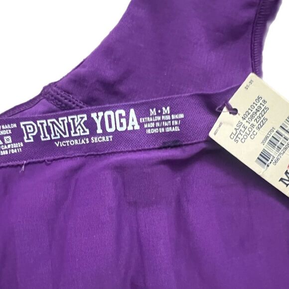 Victorias Secret PINK Sport Extra Low Rise YOGA Bikini panty purple Xsmall new - Picture 4 of 6